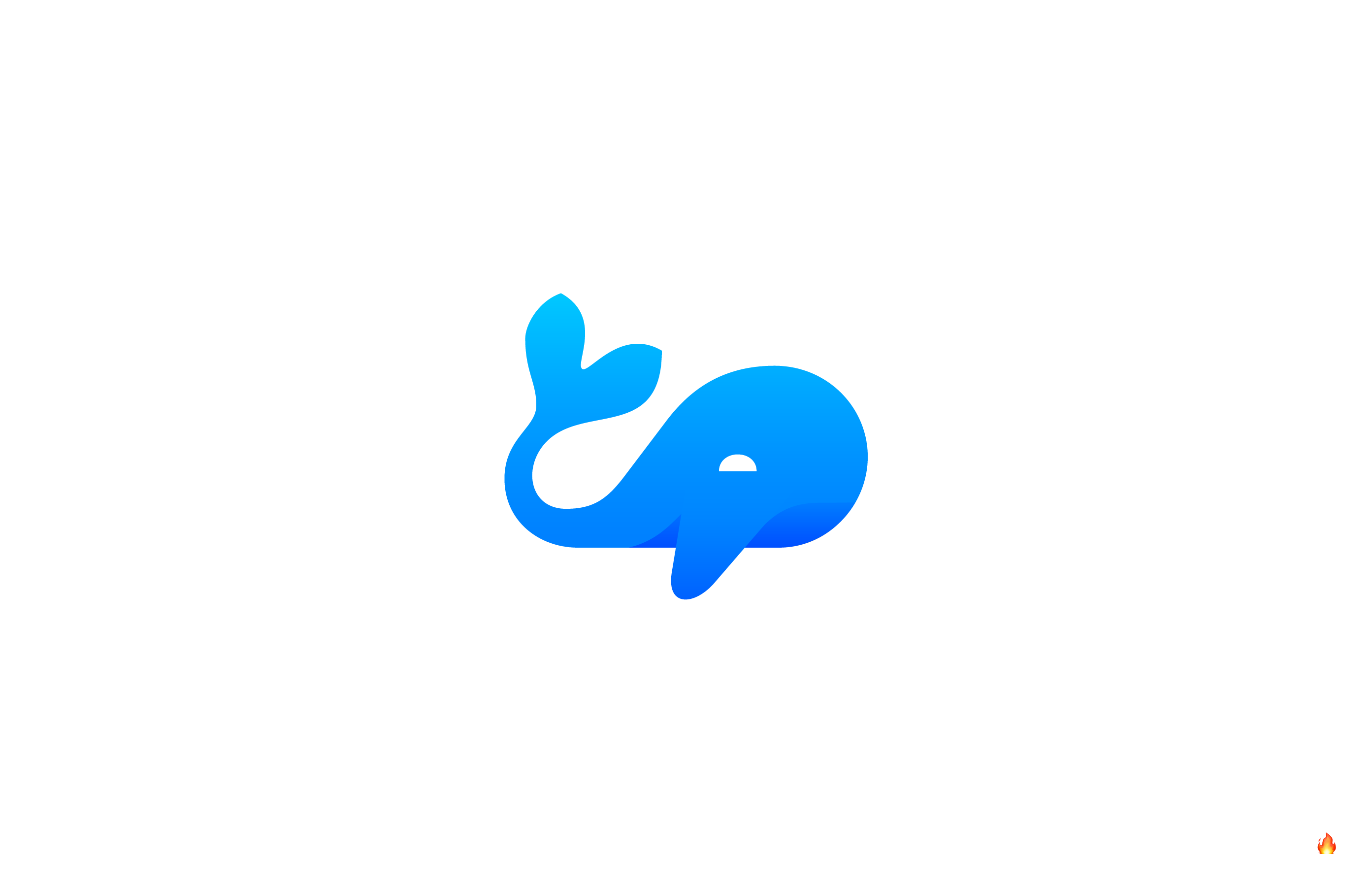 blue whale logo design