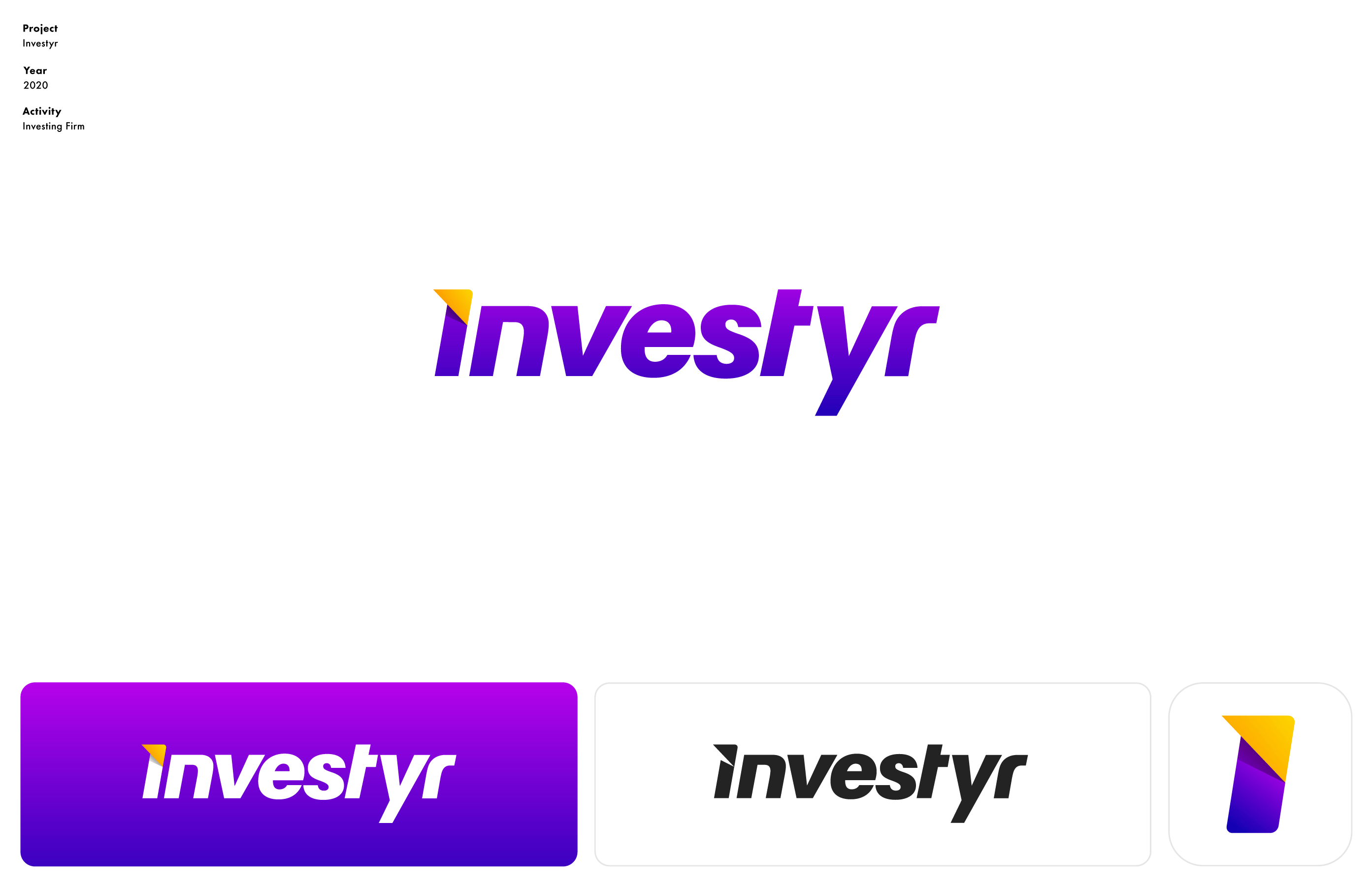 wordmark logotype for investyr investing platform from france by mihai dolganiuc design