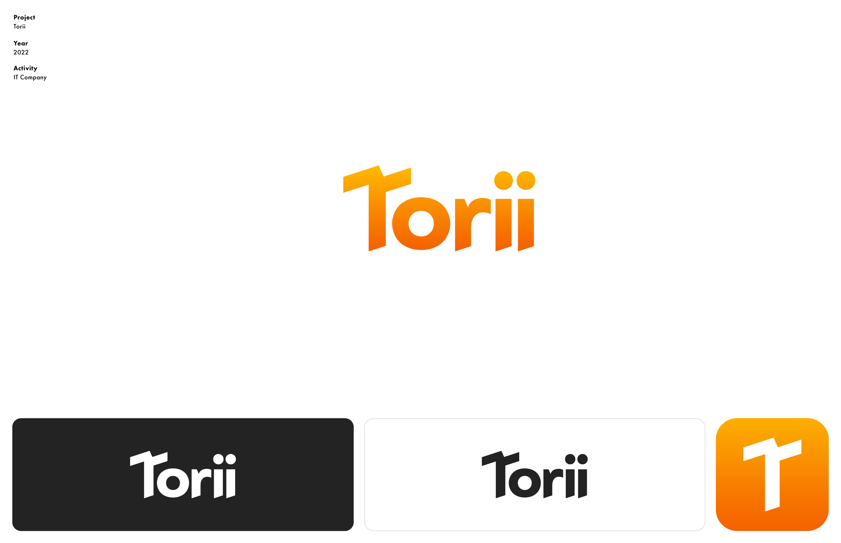 wordmark logotype for torii it company saas product by mihai dolganiuc design