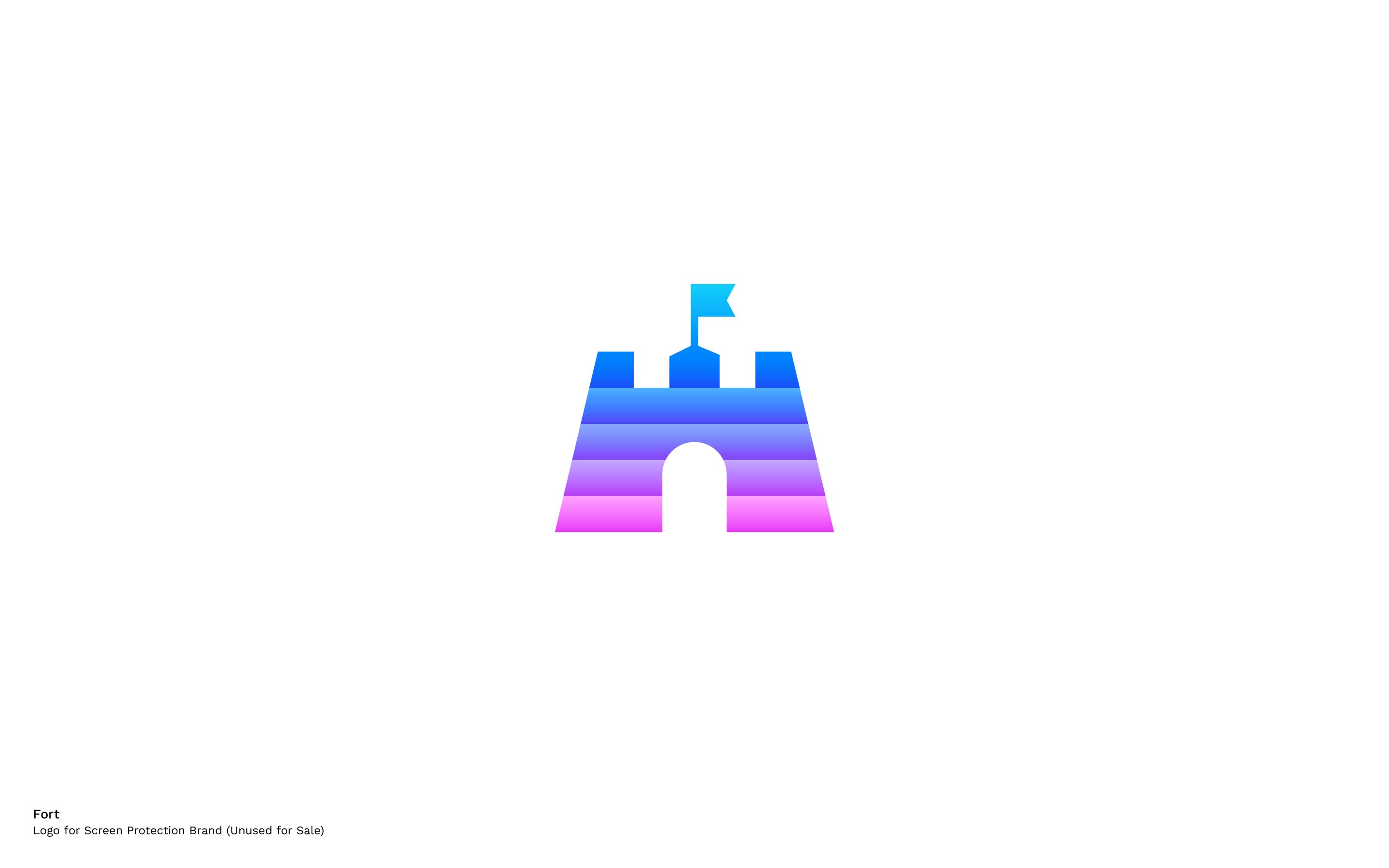 logo design based on digital fort by mihai dolganiuc design