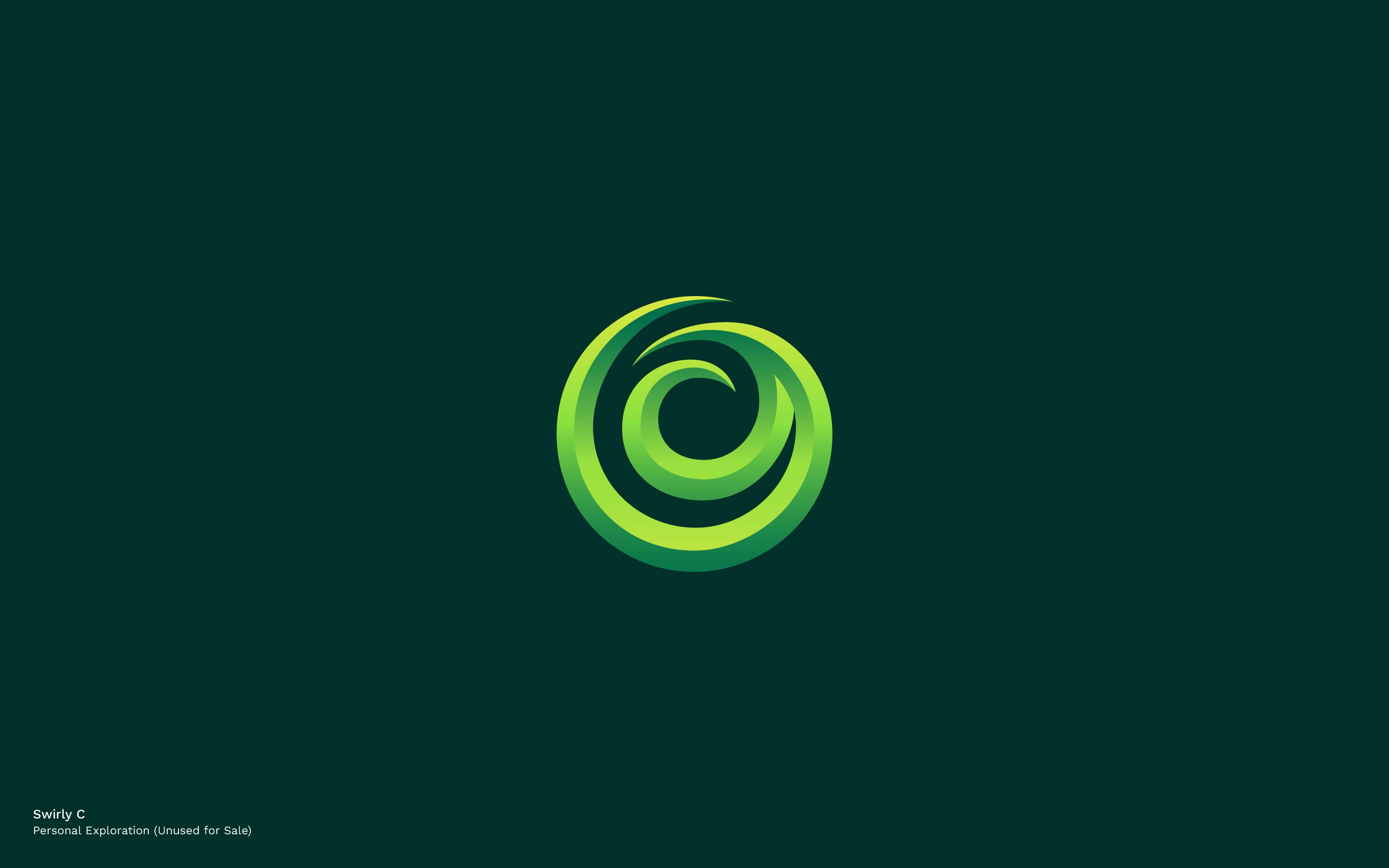 logo design based on swirly letter c by mihai dolganiuc design